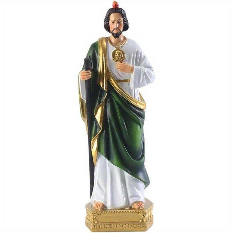 9-inch resurrected Jesus Christ statue, small statue inspired by the Holy Lord of Mercy, Easter and Lent religious sculpture, Christian lifestyle home resin decoration, large size, white