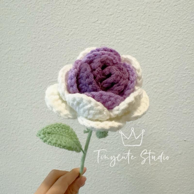 Crochet handmade Roses  knit Rose Roses  Lily of the valley   Lavenders- Plants  Decorative  Gifts   Easter  Holidays   Birthday gift Handmade  romantic  Crochet bouquet  forever flower  Marriage Proposal gift Graduation gift  handmade flower