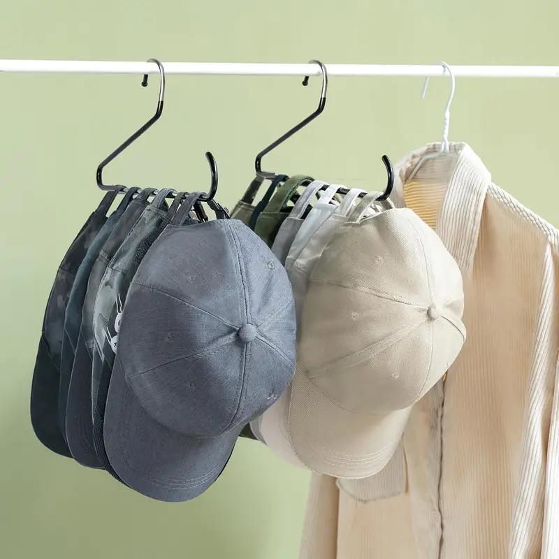 Baseball Cap Hanger, 3 Counts Space Saving Baseball Cap Hanger, Portable Hat Storage Hanger for Various Styles & Sizes Of Hats