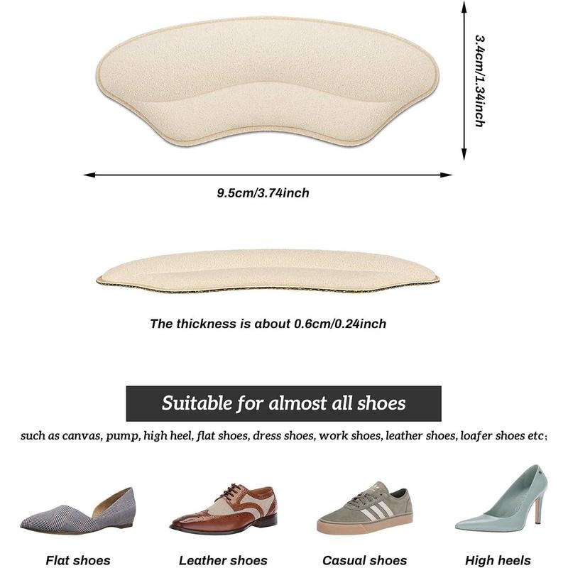 Heel Pads for Shoes That are Too Big, Heel Inserts for Women, Heel Grips for Womens Shoes, Heel Protectors, Heel Cushion Liners for Blisters Loose Shoes, Shoe Fillers