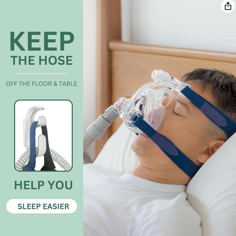 CPAP Hose Holder For Bedroom - Mask Hook & CPAP Tubing Holder With Anti-Unhook Feature, CPAP Hose Organizer Prevents Hose Tangle For Better Sleep