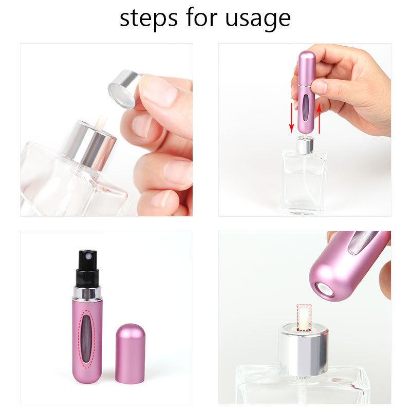 5ML Perfume Bottle, 10pcs set Refillable Pump Spray Bottle, Portable Travel Perfume Atomizer, Perfume Dispenser Bottle