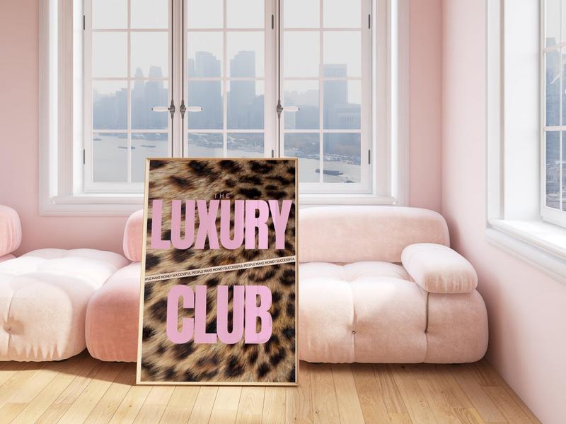 Girly Prints Pink Fashion Wall Art Trendy Leopard Print Magazine Cover Decor Aesthetic Brown Decor Tiger Poster Leopard Poster Pink Y2k Dorm