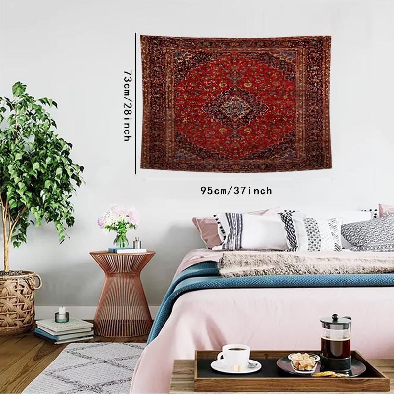 Vintage Traditional Persian Tapestry, 1 Count Boho Wall Hanging Tapestry for Home Decor, Bedroom Dorm Decoration, Gift for Yourself and Friends