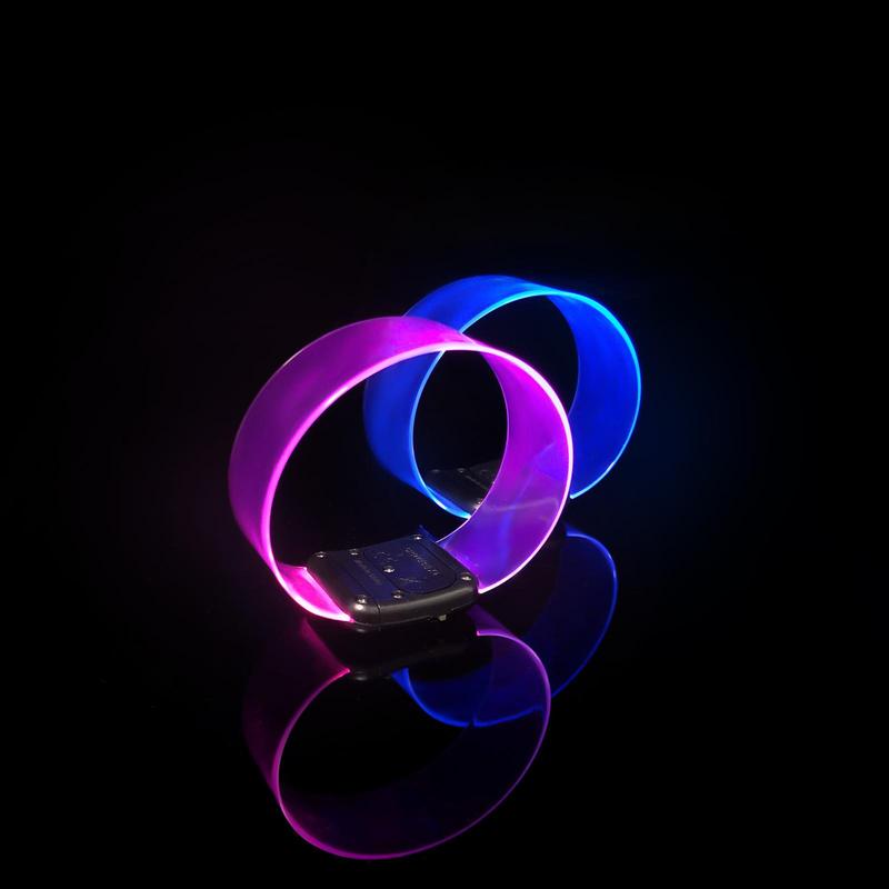 Battery Powered Glow Bracelet, LED Light Up Strap, Party Decoration Accessories For Festival, Festive & Party Supplies