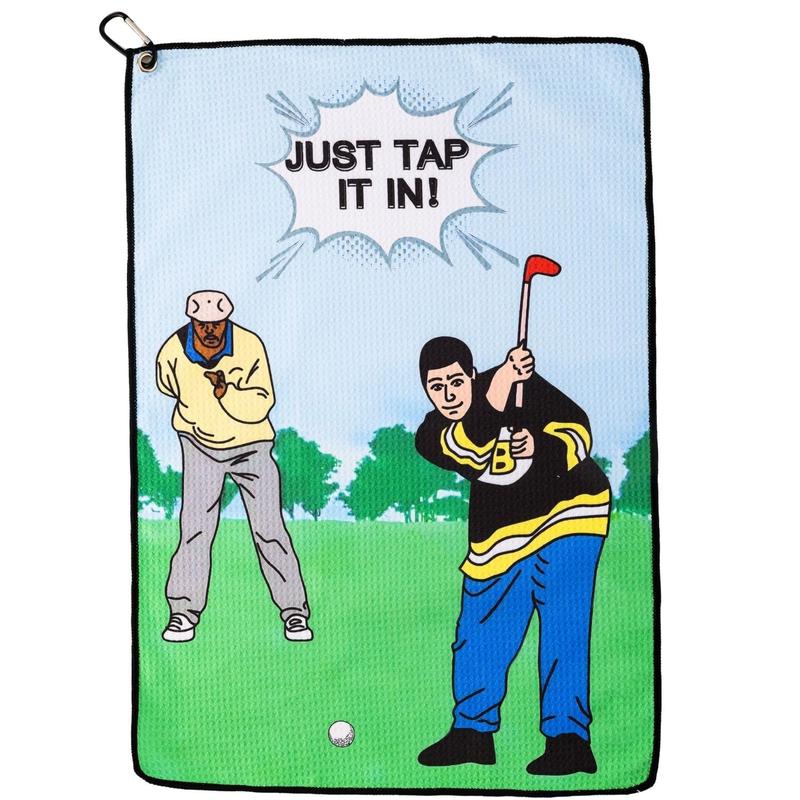 Funny Golf Towel, Printed Golf Towels for Golf Bags with Clip, Golf Gift for Men Husband Boyfriend Dad, Birthday Gifts for Golf Fan - Just Tap It in