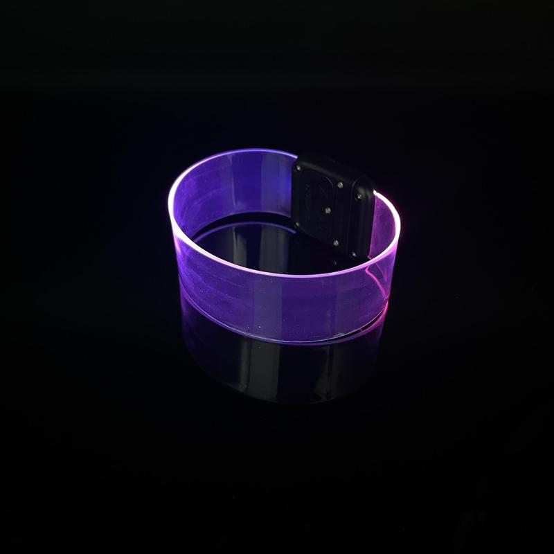 Battery Powered Glow Bracelet, LED Light Up Strap, Party Decoration Accessories For Festival, Festive & Party Supplies