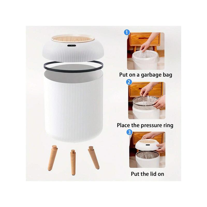 3L 9.5L 10L Smart Sensor Trash Can - Luxury Automatic Wastebasket, Waterproof, Convenient And Hygienic For Home And Office Use, Ideal For Kitchen, Bathroom, Bedroom, Living Room, And Outdoors