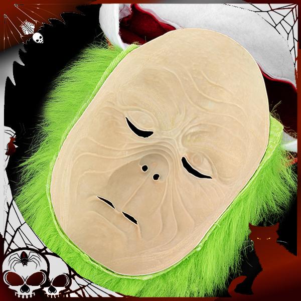 40795 Grinch Natural Latex Mask, Personalized Product, Party Props, Prank Props, Halloween Essentials, Highquality