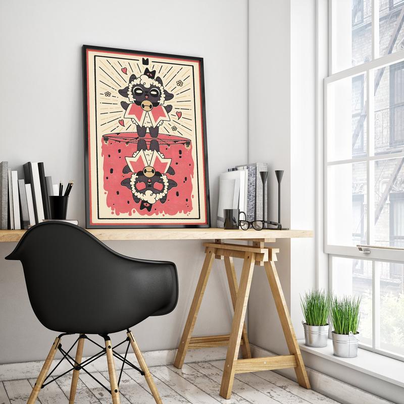 Cult of the Lamb Poster No Frame | Gaming Poster | Cult of the Lamb Prints | The Lamp Poster | Video Game Poster | Large Poster Print | Gaming Gift