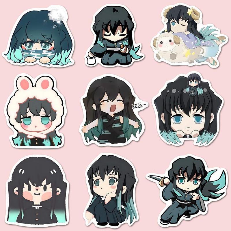 Anime Character Series Sticker, 54pcs pack Waterproof Self Adhesive Decor Paper, Decor Sticker for Gift Greeting Card Water Bottle Laptop Phone