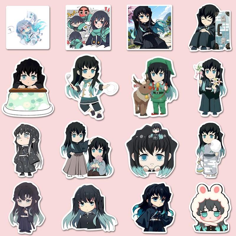 Anime Character Series Sticker, 54pcs pack Waterproof Self Adhesive Decor Paper, Decor Sticker for Gift Greeting Card Water Bottle Laptop Phone