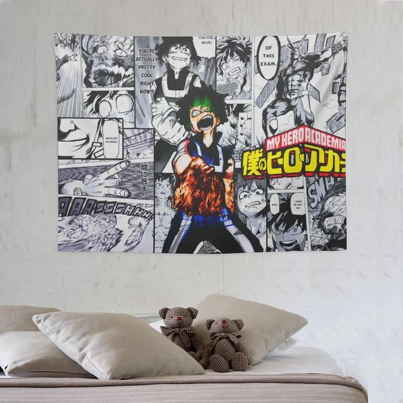 Anime character printed tapestry wall hanging retro Bohemian tapestry colorful home decor