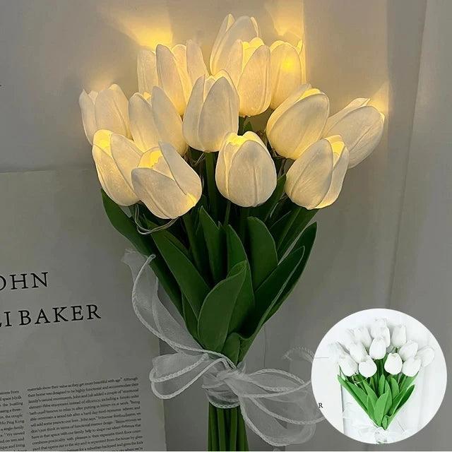 LED Tulips Flower Bouquet Decorative