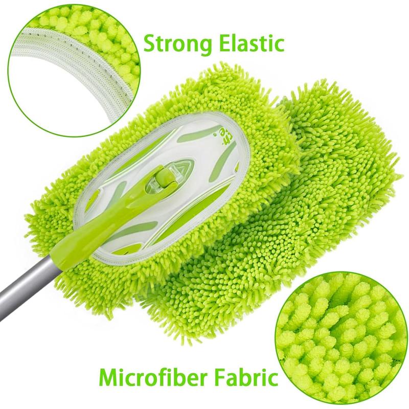 Reusable Dry Sweeping Cloths Microfiber Wet Mop Pads Compatible with Swiffer Sweeper Mop Replacement Sweeping Mopping pad Refills for Hardwood Surface Floor Cleaning, Home Clean Mop Set