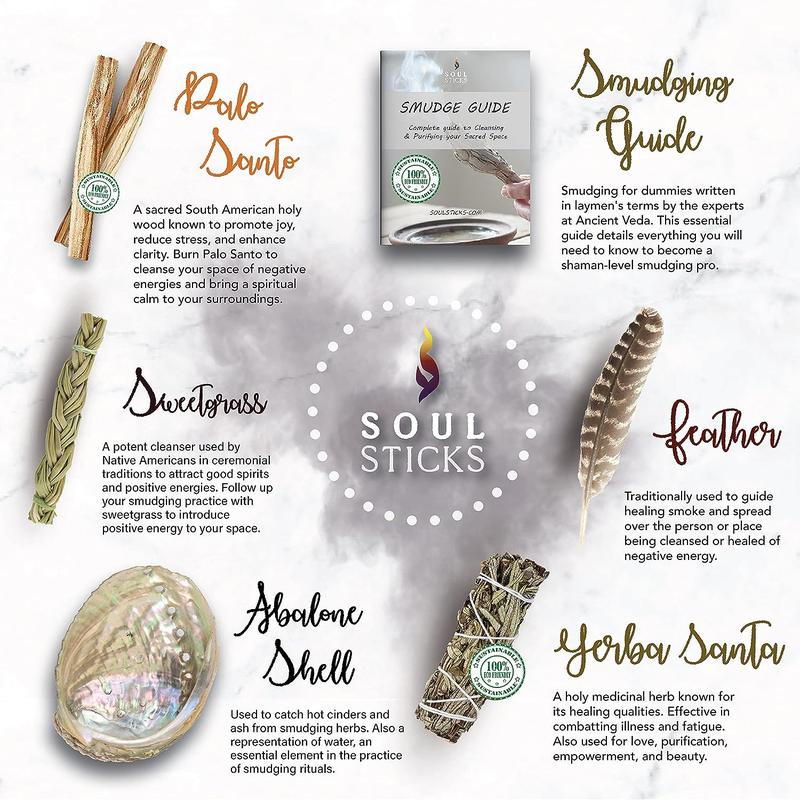 Beginners Yerba Santa Sage Smudge Kit with Smudge Guide