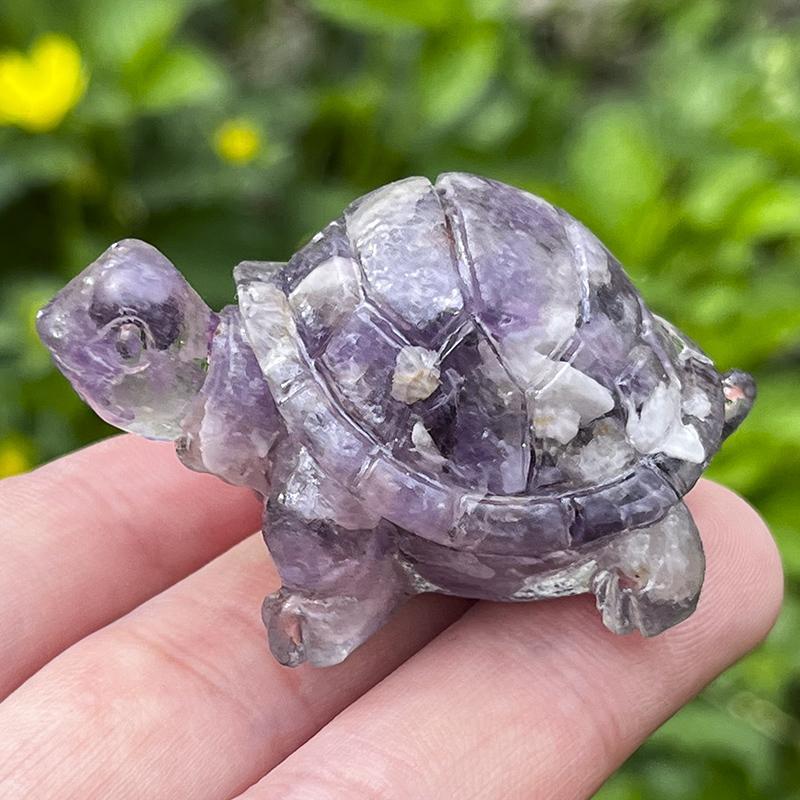 Turtle Shaped Stone Ornament, Creative Tabletop Decoration, Home Decor, Best Gifts