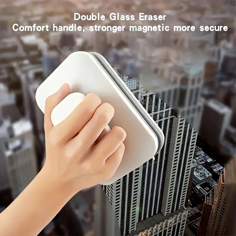 Magnetic Double-Sided Window Cleaner - Strong Suction Glass Scraper for High Windows, Safe & Practical Household Cleaning Tool