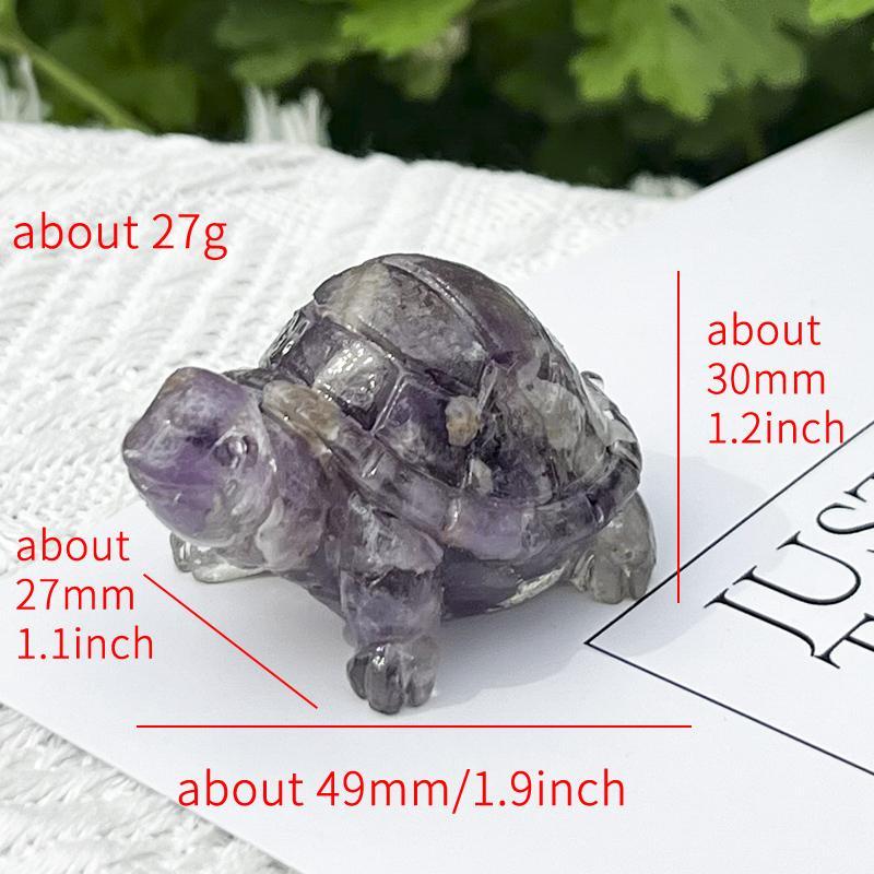 Turtle Shaped Stone Ornament, Creative Tabletop Decoration, Home Decor, Best Gifts