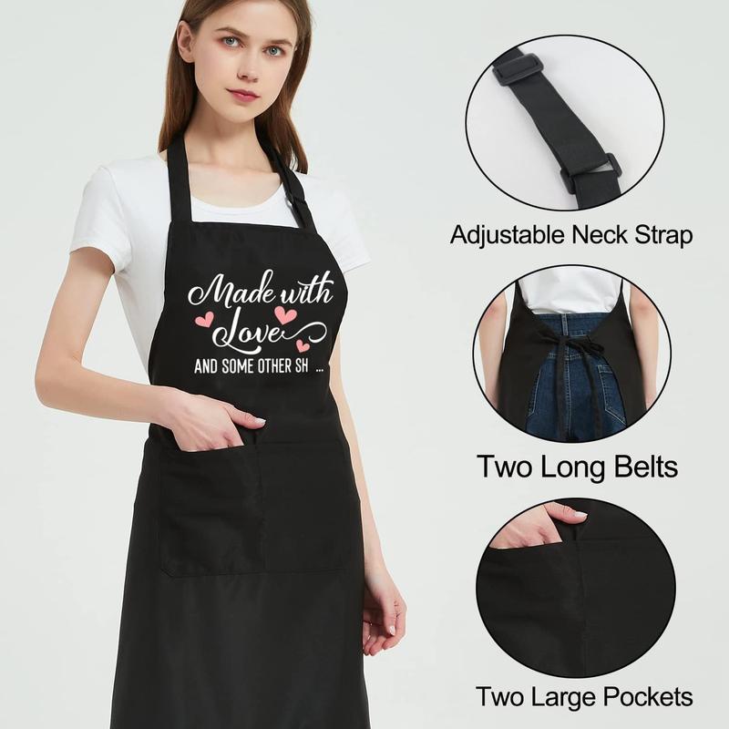 Cooking Gifts for Women, Funny Aprons for Women Cute with Pockets, Baking Chef Kitchen Apron Gifts for Bakers Mom Wife Birthday Mothers Day Christmas