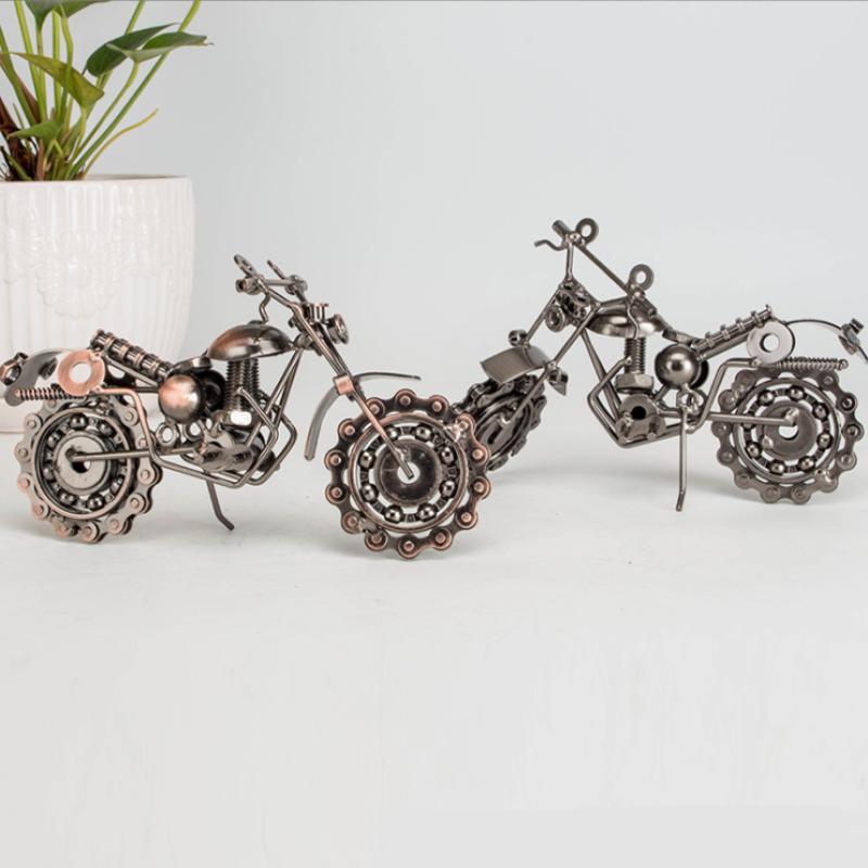 Motorcycle Design Ornament, Creative Iron Car Ornament, Desktop Decoration for Home Office, Gift for Friends