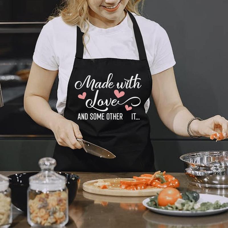 Cooking Gifts for Women, Funny Aprons for Women Cute with Pockets, Baking Chef Kitchen Apron Gifts for Bakers Mom Wife Birthday Mothers Day Christmas