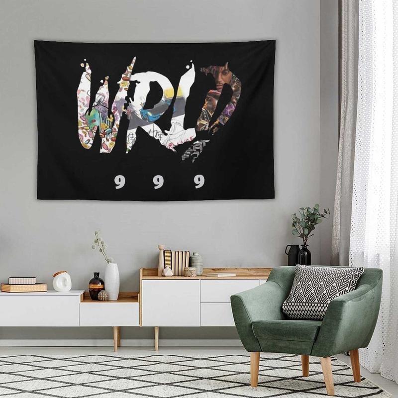 Rapper Tapestry Juice Wrld Wall Hanging Room Decor Hip Hop Tapestry for Bedroom Dorm 40*60in