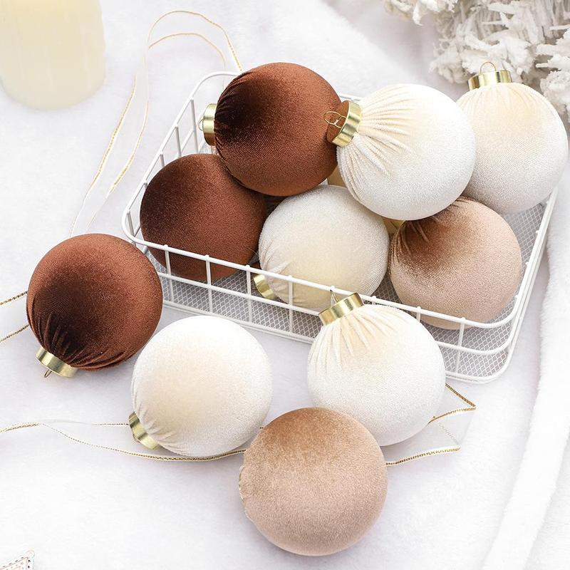 Christmas Ball Ornament, 12pcs box Mixed Color Ball Ornament, Festive & Party Supplies for Christmas Tree Home Dormitory Office