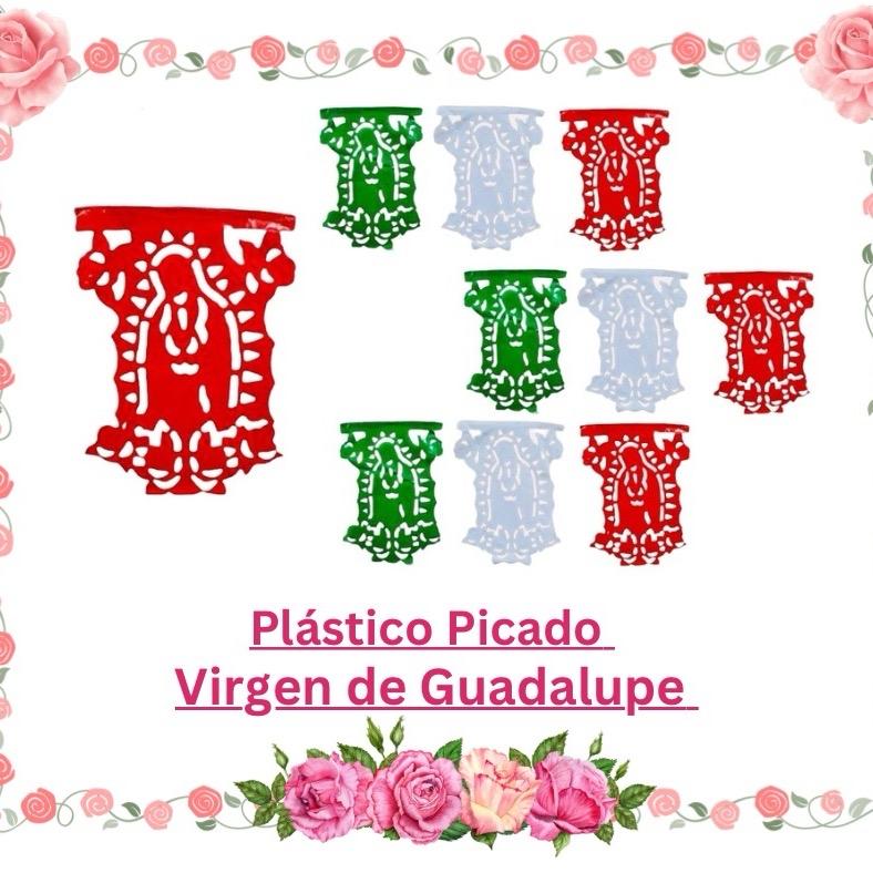 Virgen de Guadalupe Papel Picado Banner.