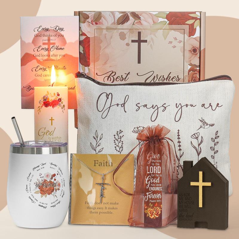 Christian Gifts for Women - Religious Gifts for Women - Inspirational Christian Gifts Set for Women Friend, Mom, Grandma, Sister, Christian Birthday Gifts, Spiritual Gifts, Catholic Gifts for Women