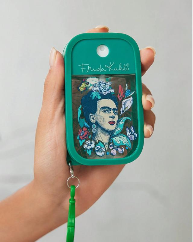 SHEIN Portable Spray Bottle with Frida Kahlo Portrait and Letter Print - Green