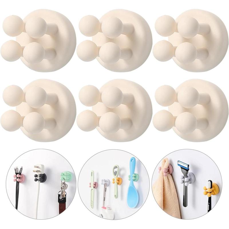 Good Grips Razor Hldr, 4Pcs Adhesive Silicone Toothbrush Hldr, Wall Mt. Mirror, Hanging Tkl, Waterproof Hook, Bth Kit LR Off Org. Guy Organiser Pad Room