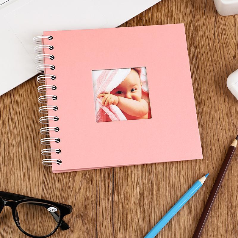 Baby Growth Card Album, 1 Count 6 Inch Mini Photo Record DIY Album Book, Graduation Anniversary Gift for Boys & Girls