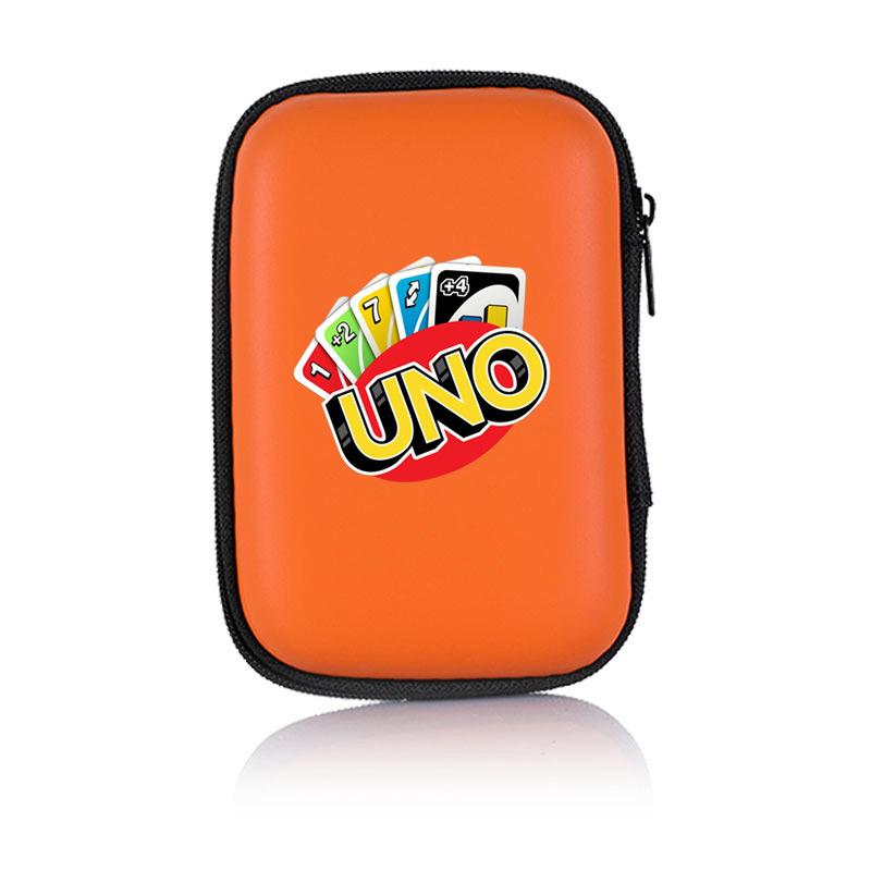 UNO Playing Cards Travel Zipper Carry Hard Case Board Game Cards Storage Package For Kids Fan Entertainment Card Holder Mini Bag