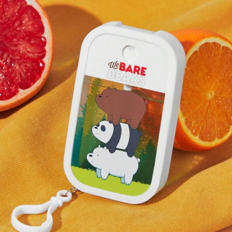 We Bare Bears X Cartoon Bear And Letter Print Portable Spray Bottle