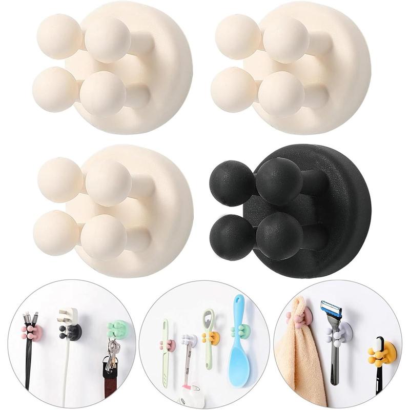 Good Grips Razor Hldr, 4Pcs Adhesive Silicone Toothbrush Hldr, Wall Mt. Mirror, Hanging Tkl, Waterproof Hook, Bth Kit LR Off Org. Guy Organiser Pad Room