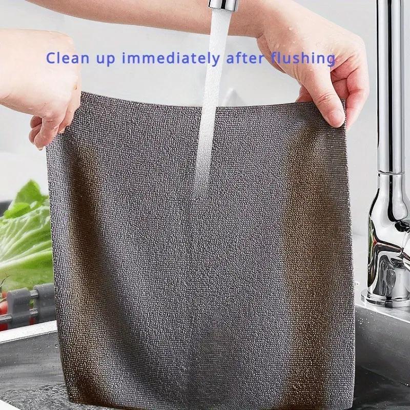 Reusable Dish Cloth, 50pcs roll Kitchen Absorbent Dish Cleaning Towel, Household Cleaning Tool for Kitchen Bathroom Dormitory Home