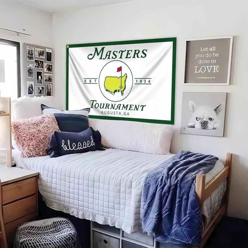 Masters Golf Flag, 3*5ft Golf Decor Flag, Vivid Color Premium College Dorm Banner, Party Indoor Banner, Party Decoration Supplies