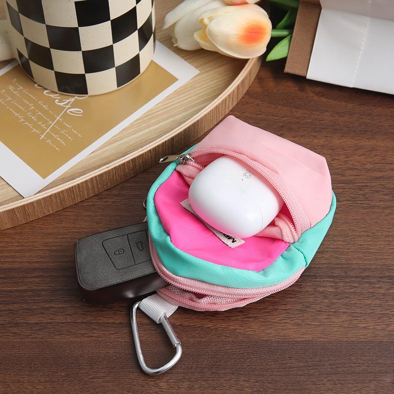 Mini Earphone Storage Bag, 1 Count Lightweight Portable Mini Storage Bag, Home Organizer for Outdoor Portable Key Storage Bag