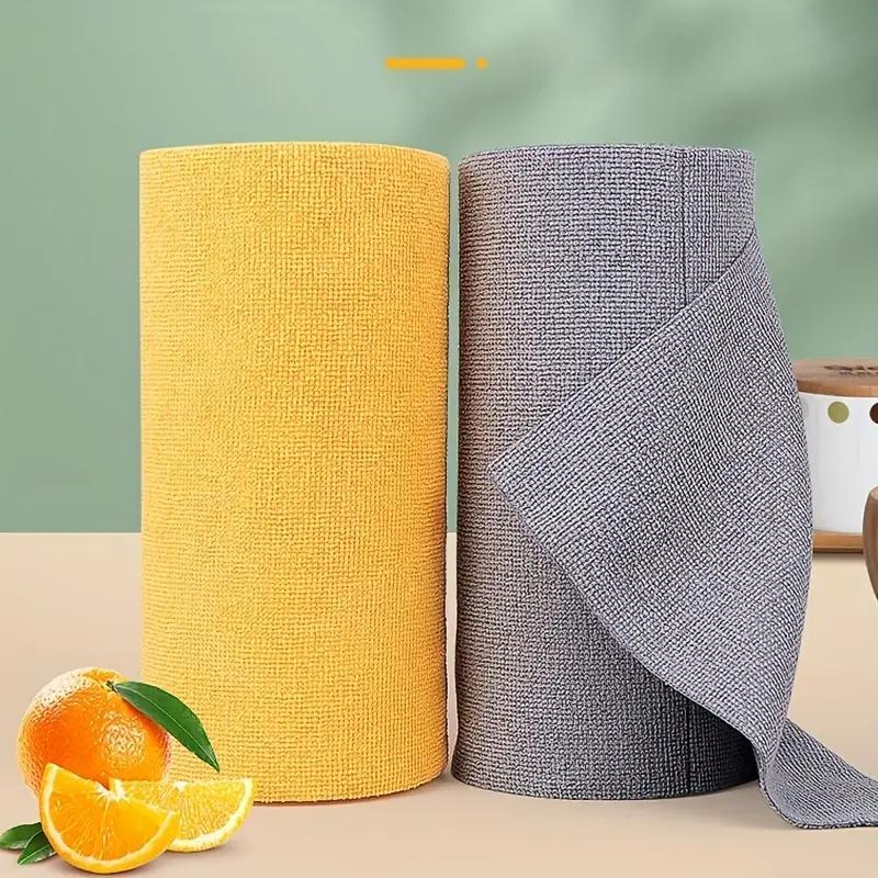 Reusable Dish Cloth, 50pcs roll Kitchen Absorbent Dish Cleaning Towel, Household Cleaning Tool for Kitchen Bathroom Dormitory Home