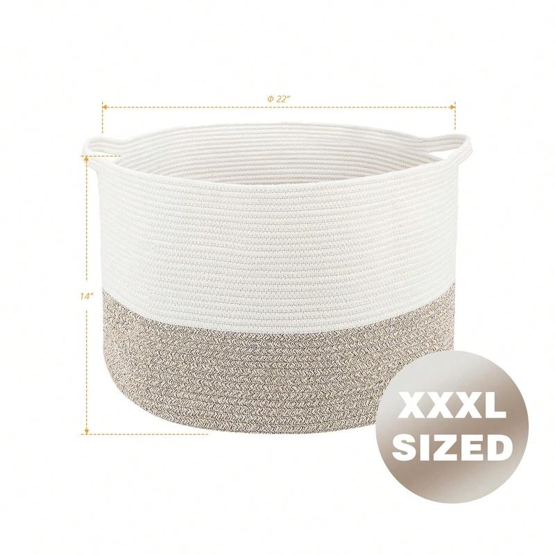 Extra Large Cotton Rope Basket 22