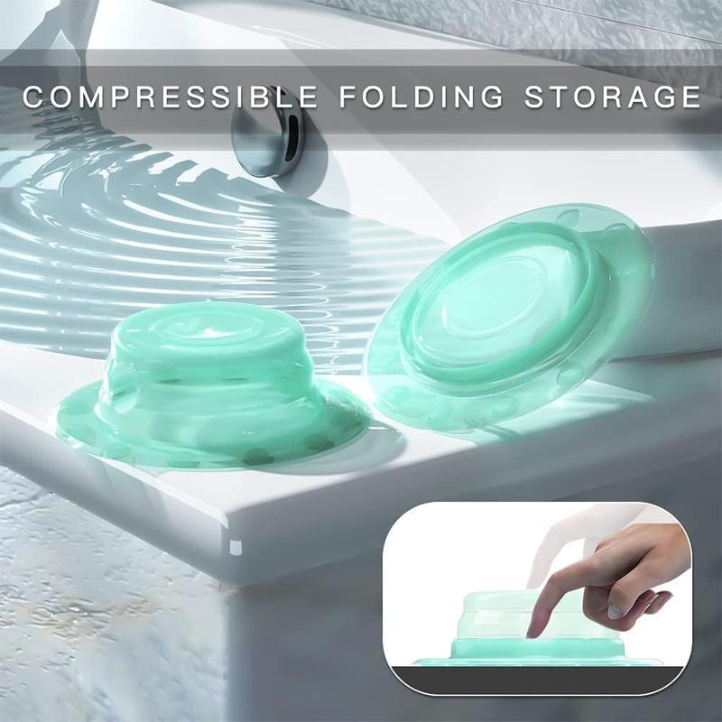 Bathtub Overflow Drain Cover,Foldable Tub Stopper with Deeper Bath