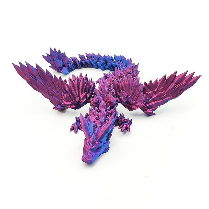 3D Printed Dragon Design Model Ornament, 1 Count Creative Collectible Model, Desktop Ornament for Home Office, Home Decoration Gift