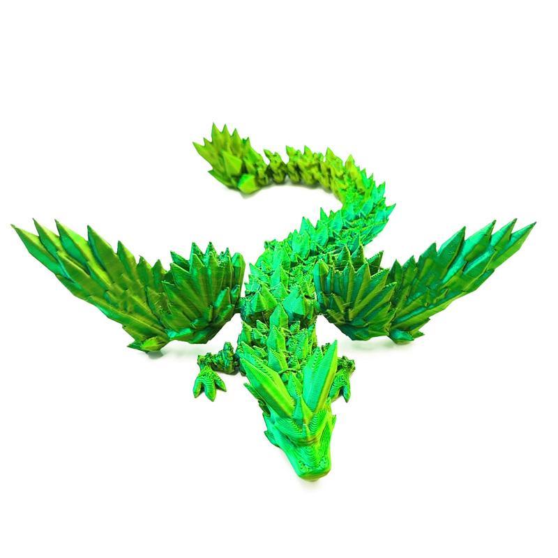 3D Printed Dragon Design Model Ornament, 1 Count Creative Collectible Model, Desktop Ornament for Home Office, Home Decoration Gift