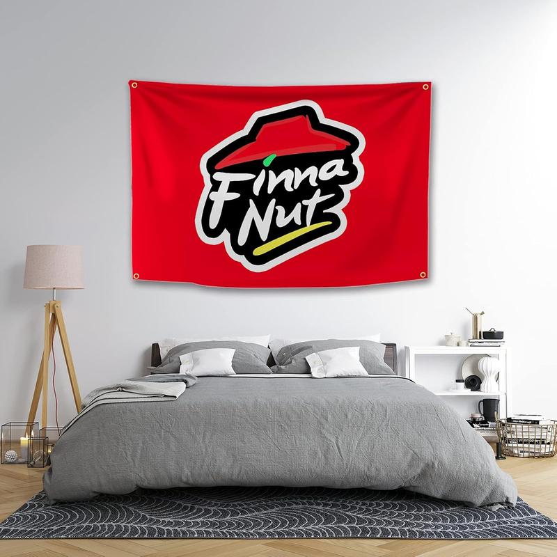 Finna Nut Banner Flag Pizza 40x60in Premium Quality with  Vibrant Colors For College Dorm Room Man Cave