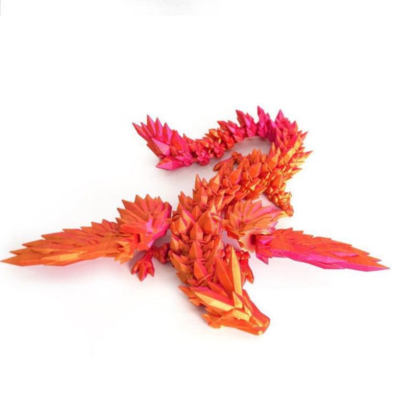 3D Printed Dragon Design Model Ornament, 1 Count Creative Collectible Model, Desktop Ornament for Home Office, Home Decoration Gift