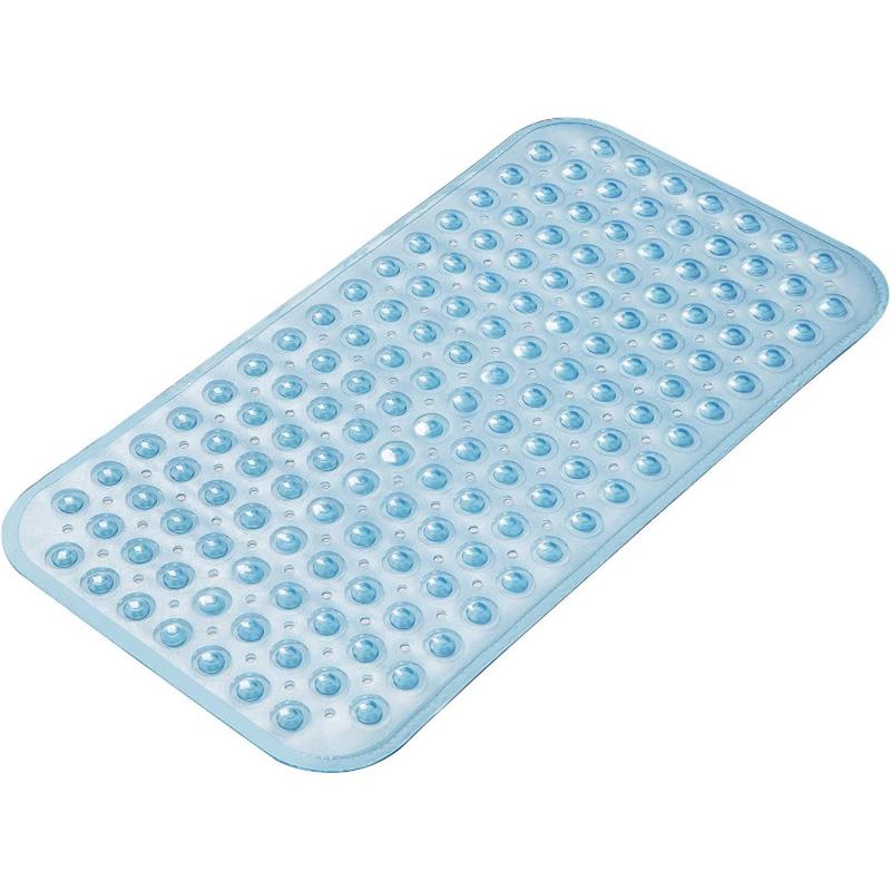 Shower Mat with Drain Holes & Suction Cups, PVC Non-slip Bath Mat, Bathroom Accessories, Home Essential for Bathroom Decor