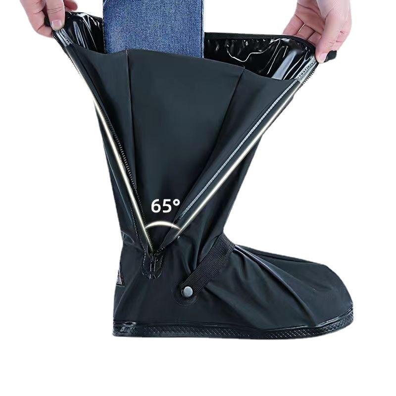 Outdoor Sand Resistant High Cylinder Riding Boots Cover in Rainy Days Rainproof Shoe Cover Anti Slip Thickened Wear-resistant