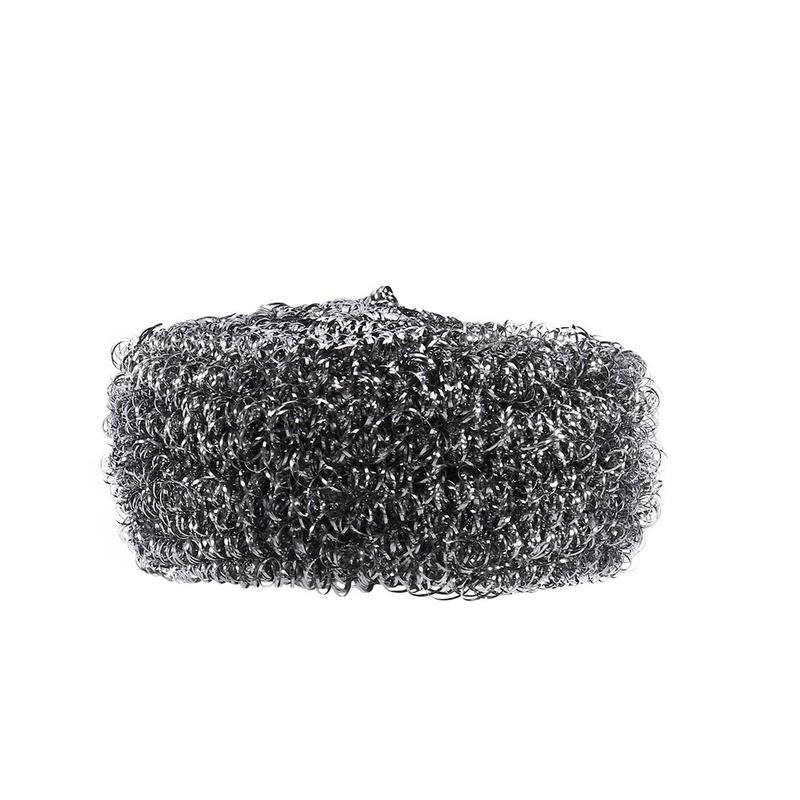 Stainless Steel Scourer Dish Bowl Cleaning Scourer Ball Scrubber For Kitchens（12PCS)