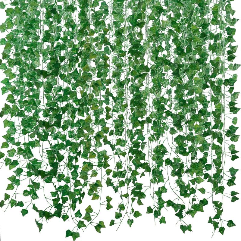 Fake Vines for Room Decor(24Pack168Ft) Aesthetic Artificial Plant Ivy Leaves Hanging Greenery Garlands for Home Bedroom Wall Wedding Christmas Party Office patio Indoor, Outdoor Garden Décor artificial bird